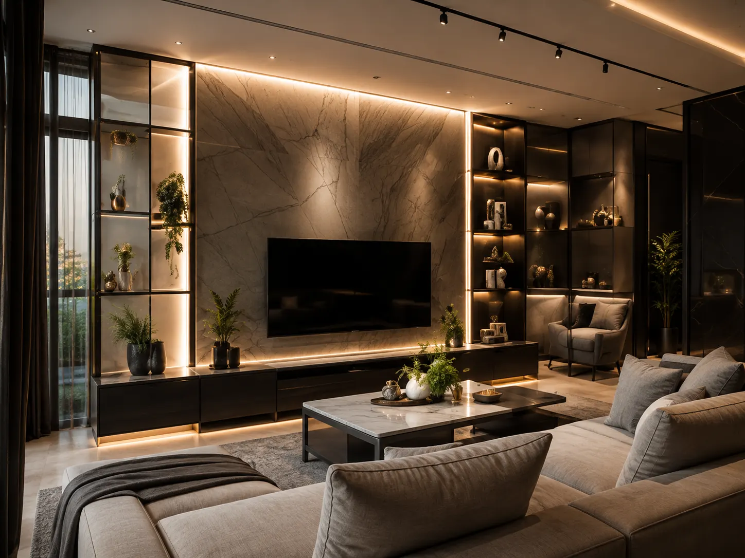 YL Interiors living room project